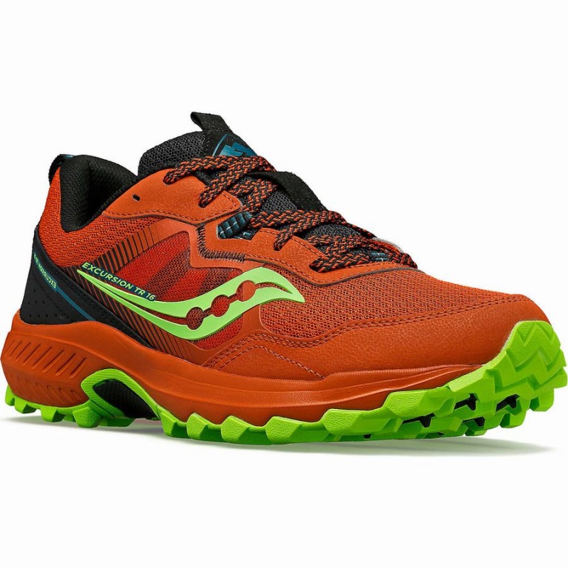 Saucony Excursion TR16 Trail Løpesko Herre Oransje Grønn | S28341-B43