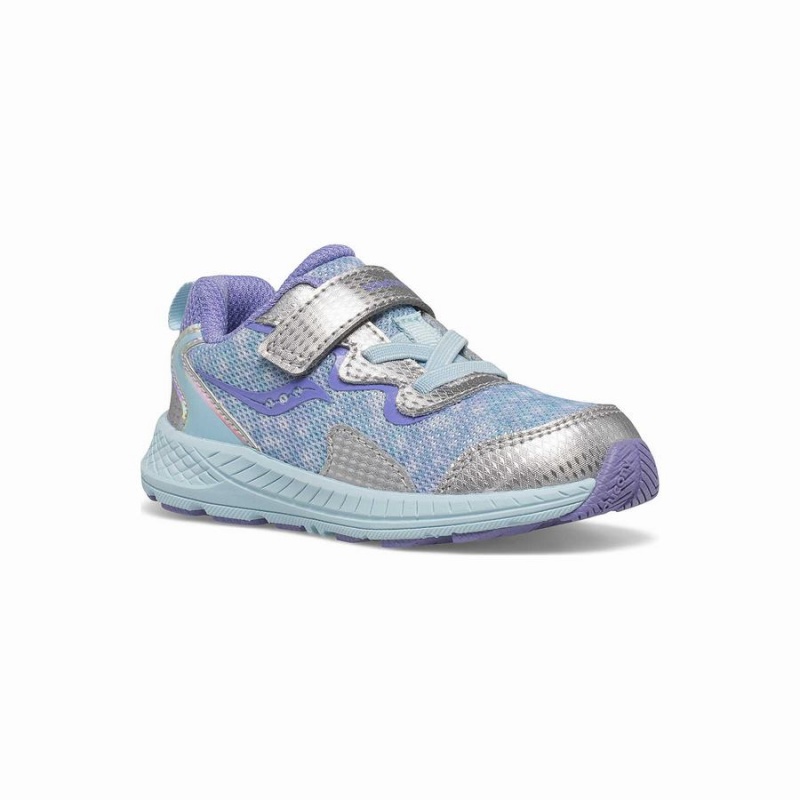 Saucony Flash A/C Jr. Sneaker Løpesko Barn Sølv Lilla | S50893-U41