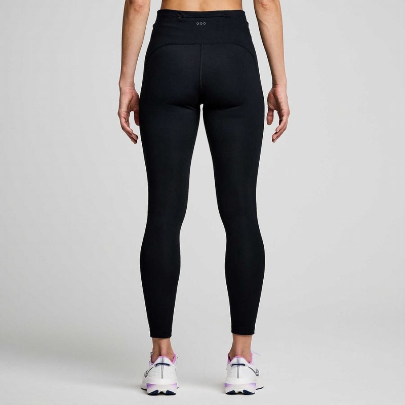 Saucony Fortify 7/8 Tights Dame Svarte | S34627-L32