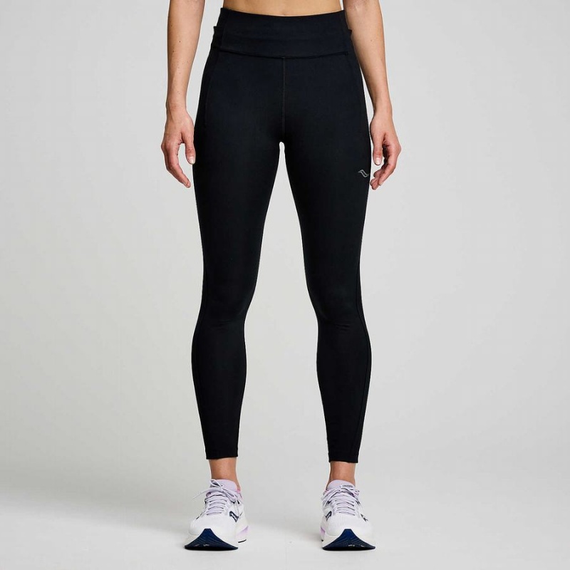 Saucony Fortify 7/8 Tights Dame Svarte | S34627-L32