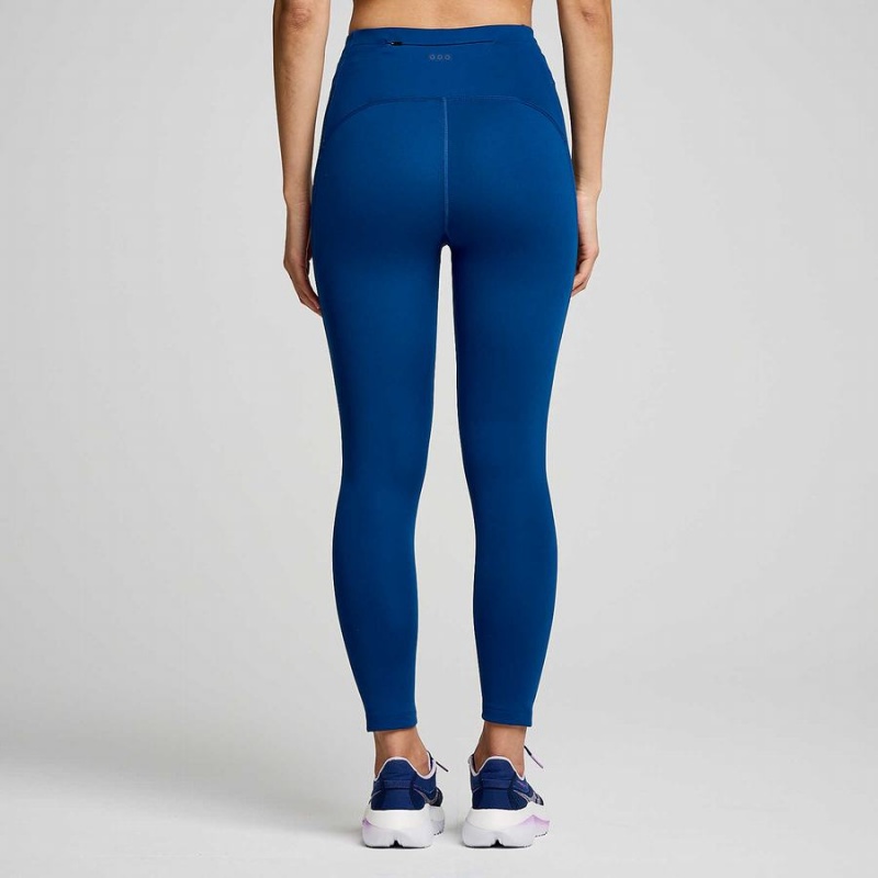 Saucony Fortify Crop Tights Dame Indigo | S96170-U87