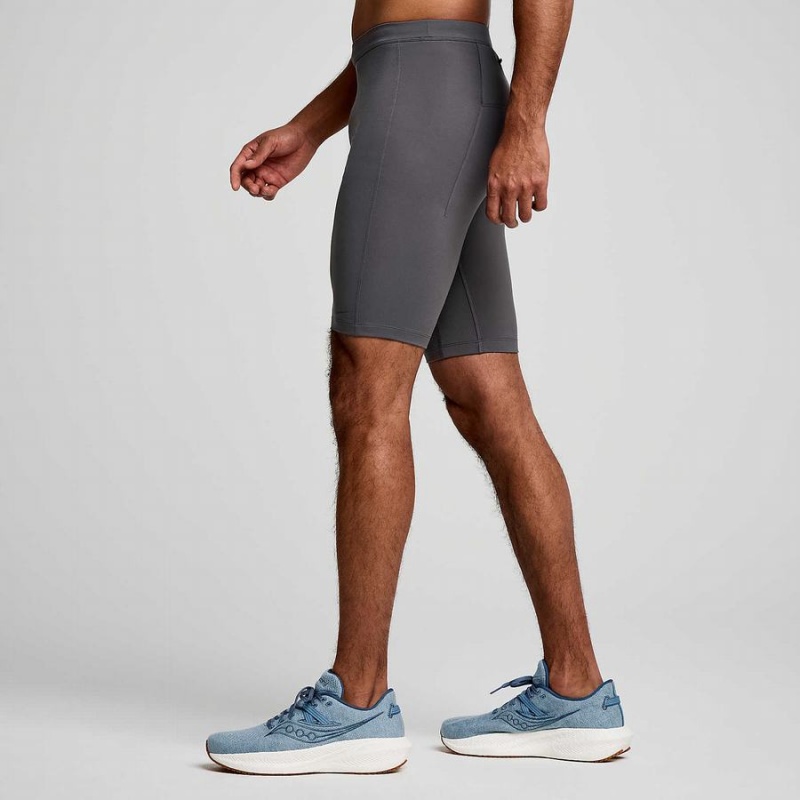 Saucony Fortify Forede Half Tights Herre Grå | S12657-G48