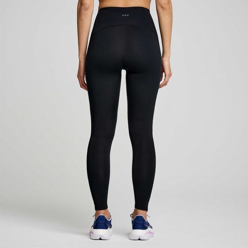 Saucony Fortify Viz Tights Dame Svarte | S67039-L31