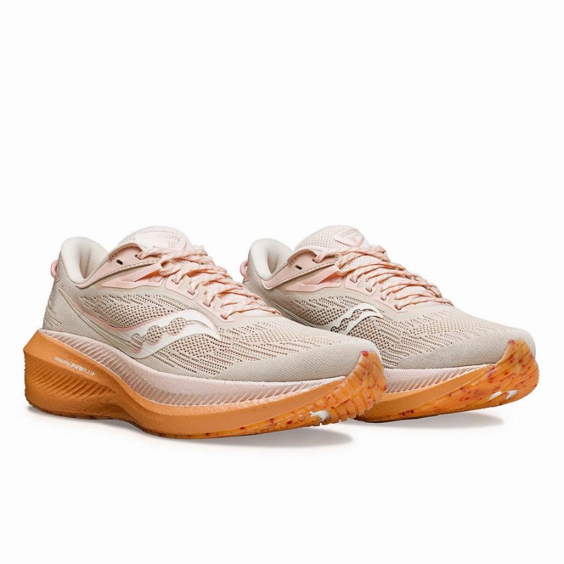 Saucony Galentine's Day Triumph 21 Løpesko Dame Rosa | S82435-Q41