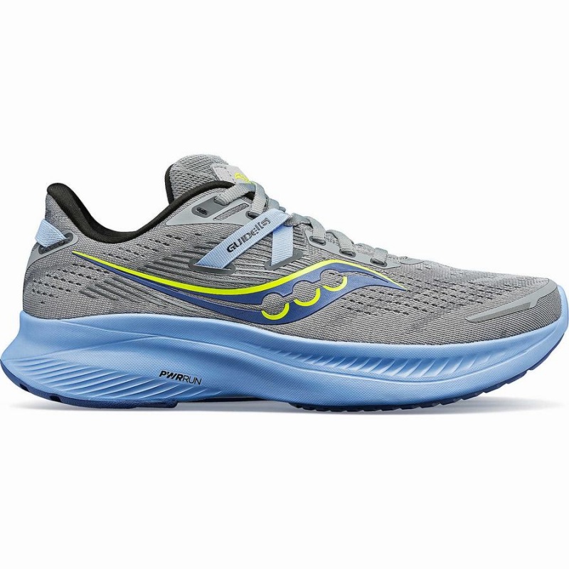 Saucony Guide 16 Brede Løpesko Dame Grå Blå | S79632-S30