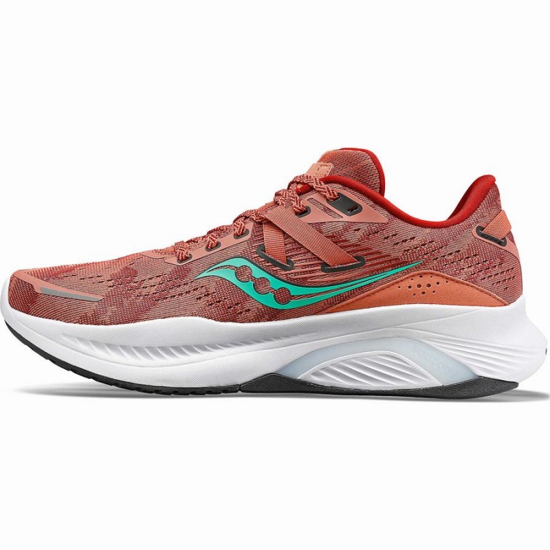 Saucony Guide 16 Brede Løpesko Dame Oransje Turkis | S24516-A18