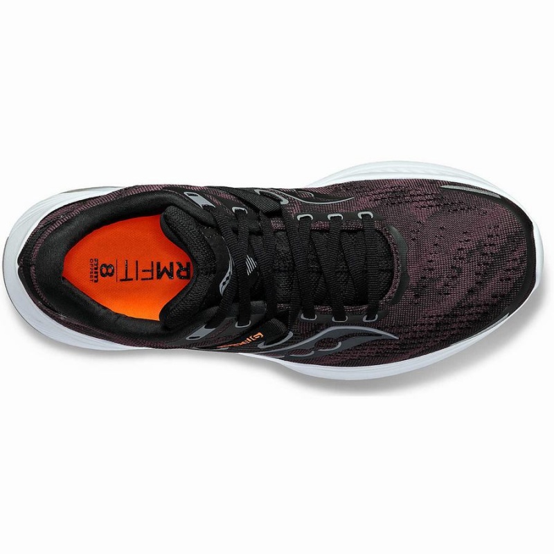 Saucony Guide 16 Brede Løpesko Dame Svarte Hvite | S14035-D68