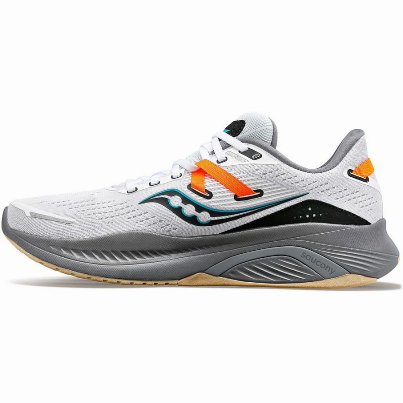 Saucony Guide 16 Løpesko Herre Hvite Grå | S64215-N92