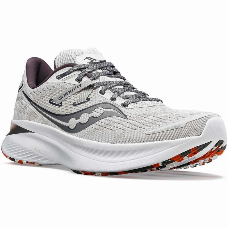 Saucony Guide 16 Løpesko Herre Hvite Oransje | S61023-F70