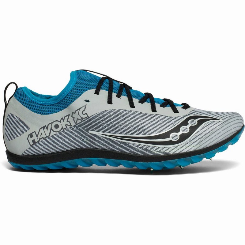 Saucony Havok XC 2 Spike Piggsko Herre Grå Blå | S45793-B62