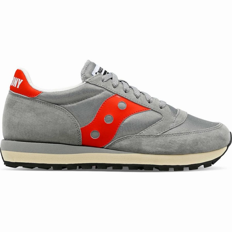 Saucony Jazz 81 Joggesko Dame Grå Rød | S20594-K29