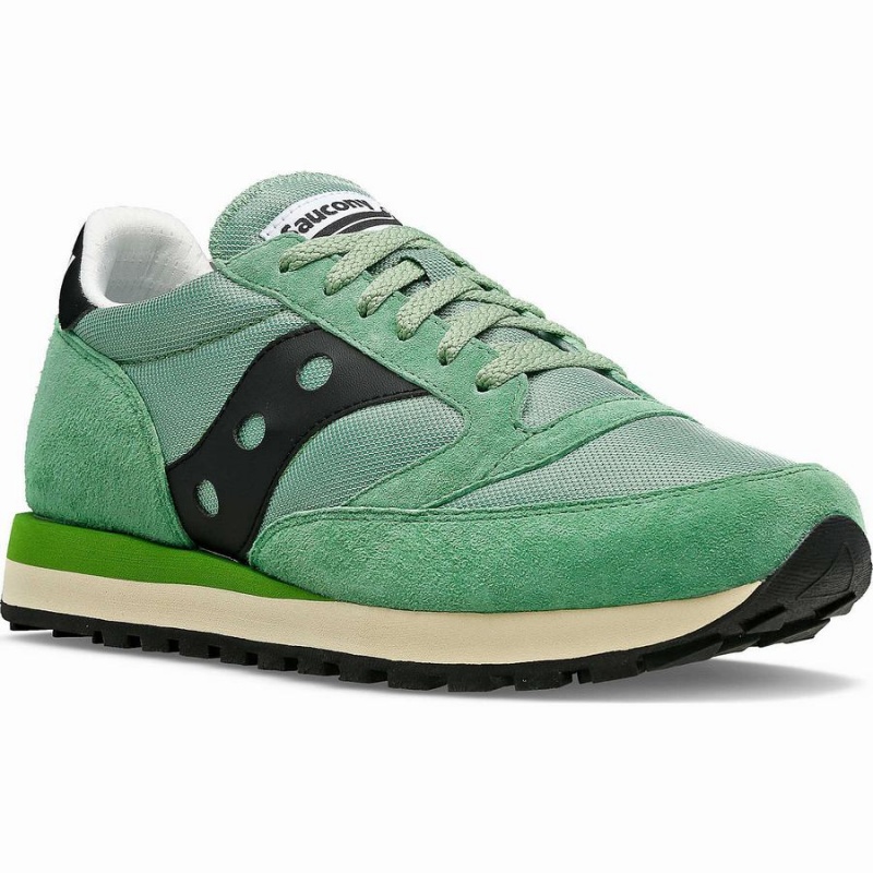 Saucony Jazz 81 Joggesko Dame Grønn Svarte | S34605-Q97