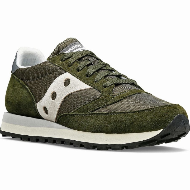 Saucony Jazz 81 Joggesko Herre Olivengrønne Grå | S45321-T24