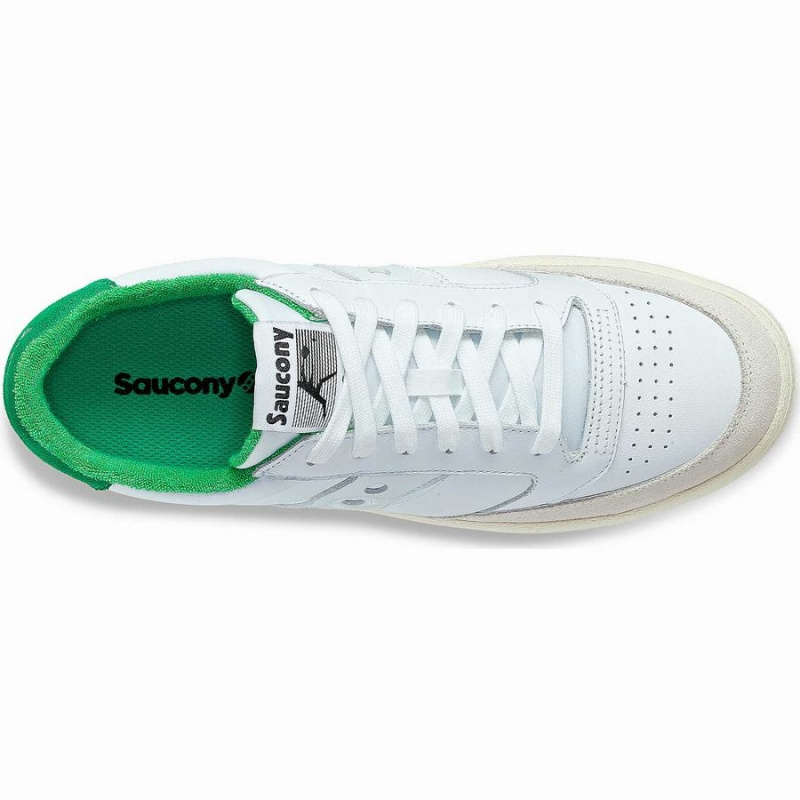 Saucony Jazz Court Atletiske Joggesko Dame Hvite Grønn | S61475-X42