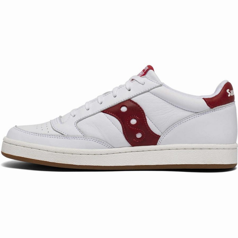 Saucony Jazz Court Joggesko Dame Hvite Rød | S05482-K19