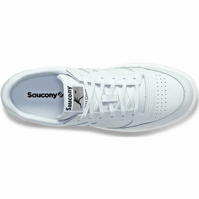 Saucony Jazz Court PU Joggesko Dame Hvite Hvite | S76348-W71