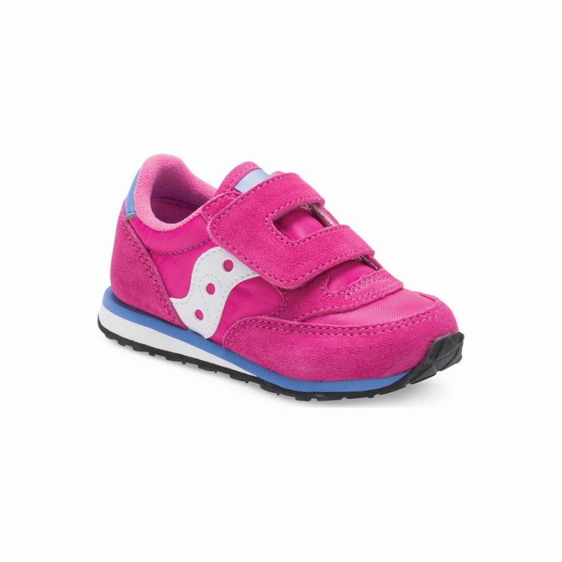 Saucony Jazz Hook & Loop Joggesko Barn Rosa | S70615-S01