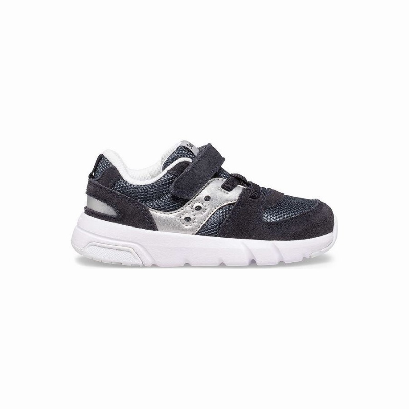 Saucony Jazz Lite 2.0 Sneaker Løpesko Barn Marineblå Sølv | S68024-H59