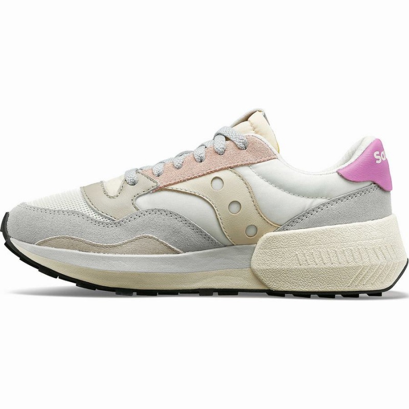 Saucony Jazz NXT Joggesko Dame Hvite Grå Rosa | S80269-A94