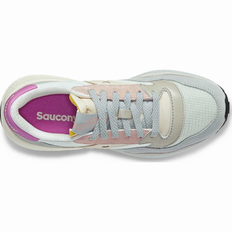 Saucony Jazz NXT Joggesko Dame Hvite Grå Rosa | S80269-A94