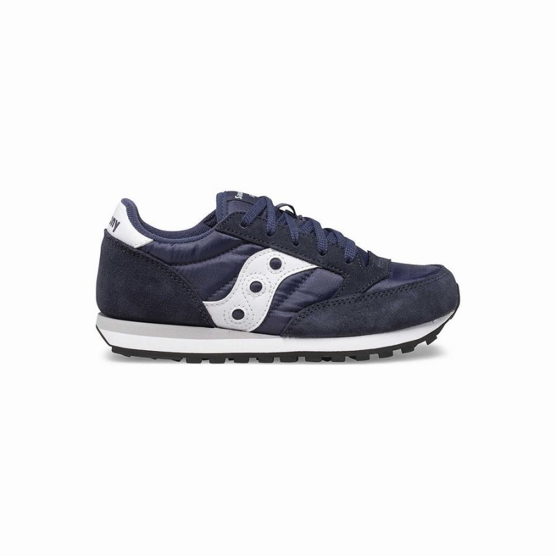 Saucony Jazz Original Joggesko Barn Marineblå Hvite | S15867-H96