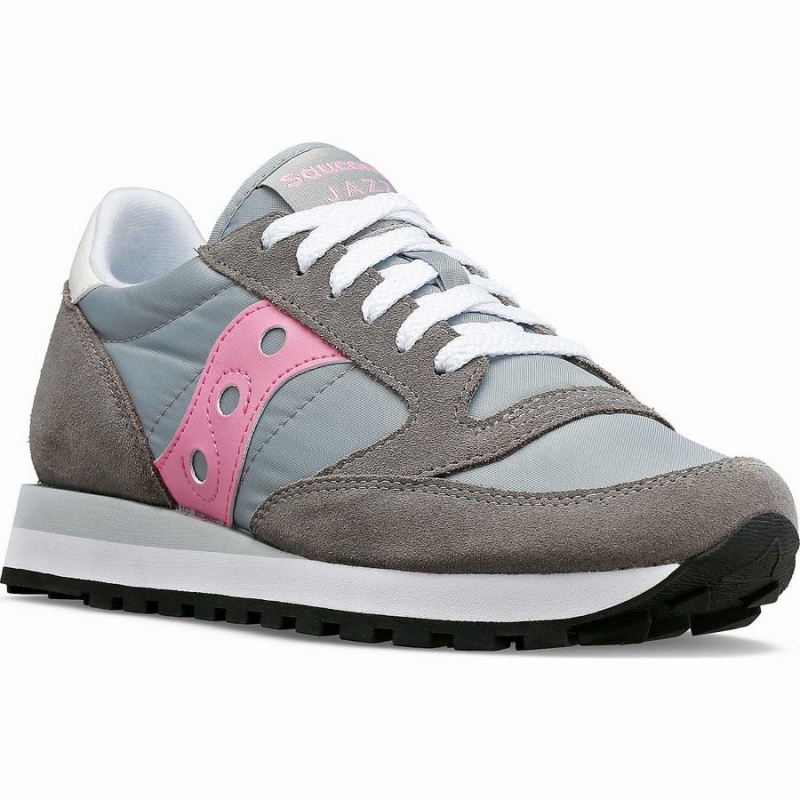 Saucony Jazz Original Joggesko Dame Grå Rosa | S50327-N38