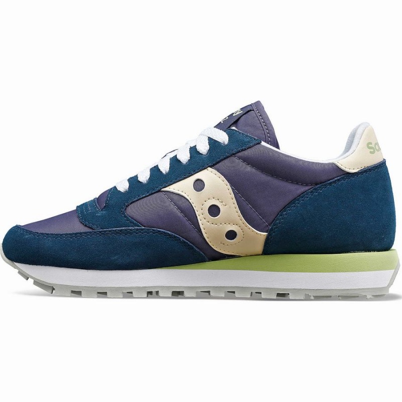 Saucony Jazz Original Joggesko Dame Marineblå Pisket Krem | S56327-X57