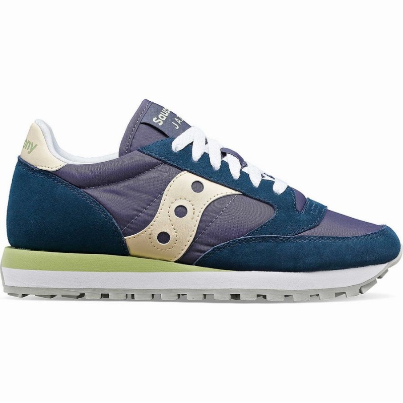 Saucony Jazz Original Joggesko Dame Marineblå Pisket Krem | S56327-X57