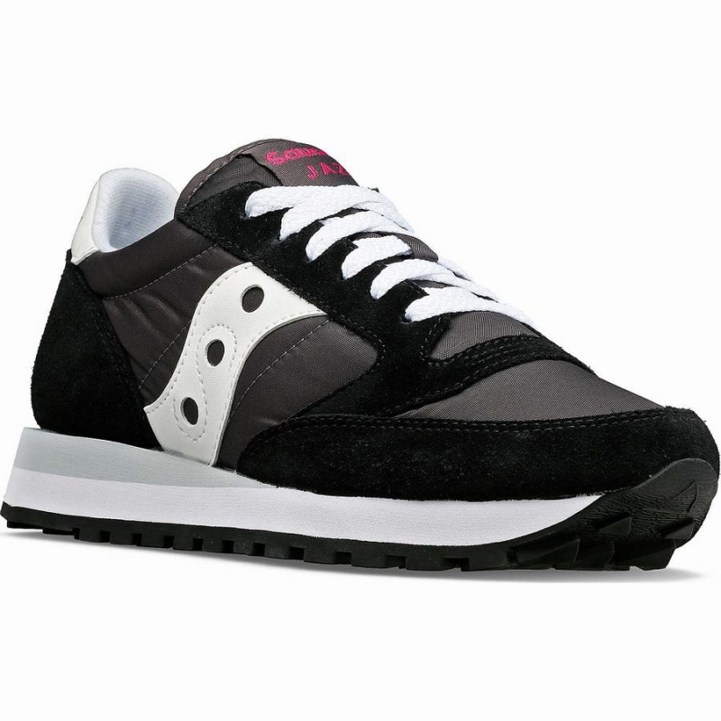 Saucony Jazz Original Joggesko Dame Svarte Hvite | S71562-C14