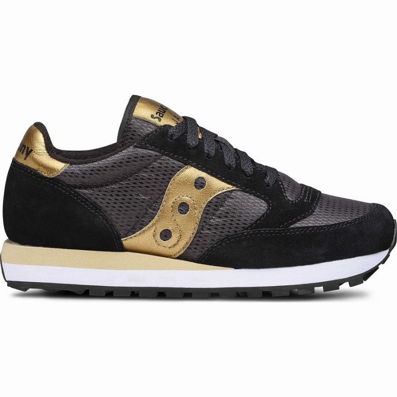 Saucony Jazz Original Joggesko Dame Svarte Gull | S23197-V15