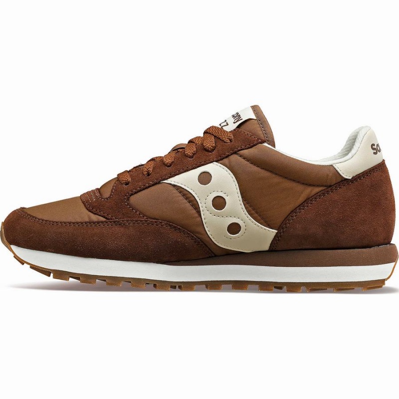 Saucony Jazz Original Joggesko Herre Brune Pisket Krem | S95038-N92