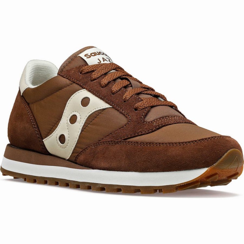 Saucony Jazz Original Joggesko Herre Brune Pisket Krem | S95038-N92