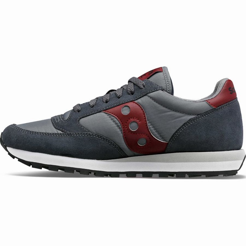 Saucony Jazz Original Joggesko Herre Grå Mørke Rød | S13562-V38