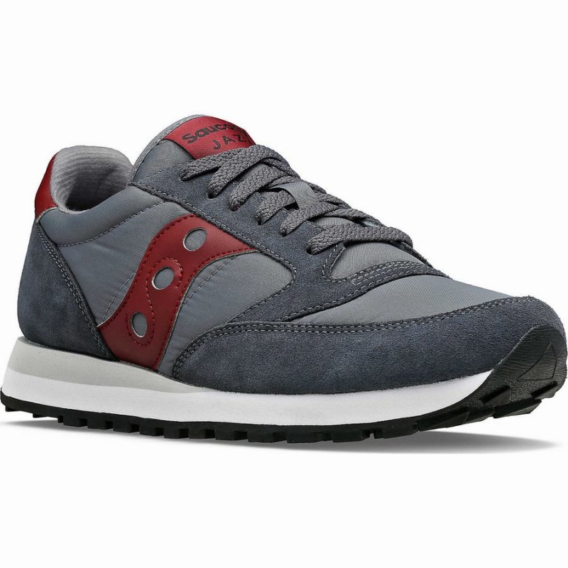 Saucony Jazz Original Joggesko Herre Grå Mørke Rød | S13562-V38