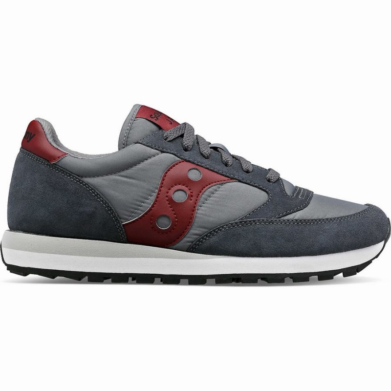 Saucony Jazz Original Joggesko Herre Grå Mørke Rød | S13562-V38