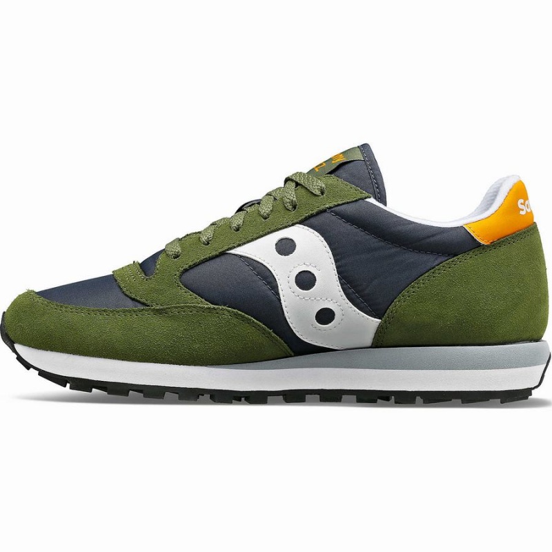 Saucony Jazz Original Joggesko Herre Grønn Marineblå | S40395-B27