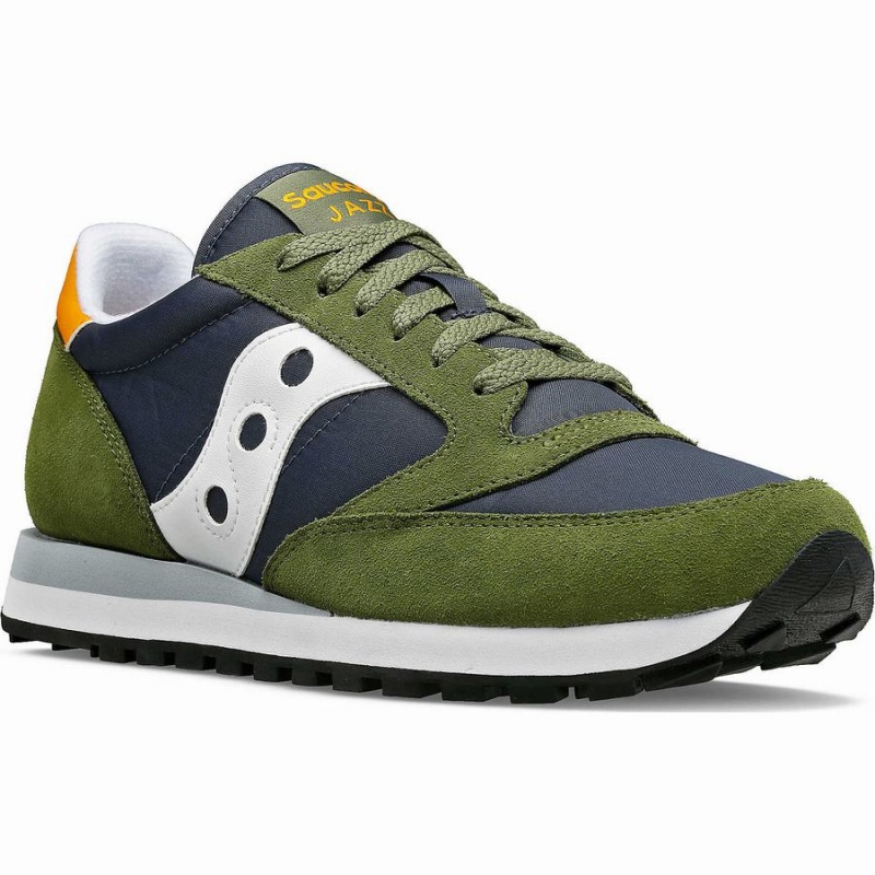 Saucony Jazz Original Joggesko Herre Grønn Marineblå | S40395-B27