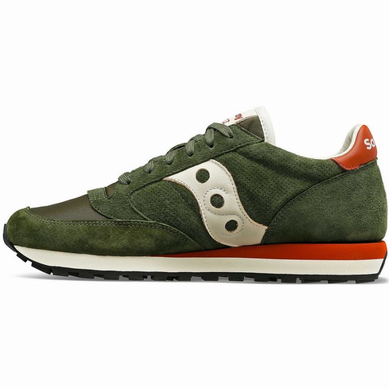 Saucony Jazz Original Premium Joggesko Dame Olivengrønne | S62041-N87