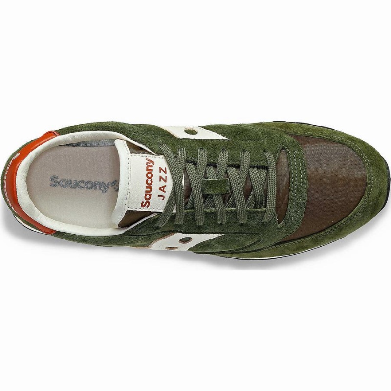 Saucony Jazz Original Premium Joggesko Dame Olivengrønne | S62041-N87