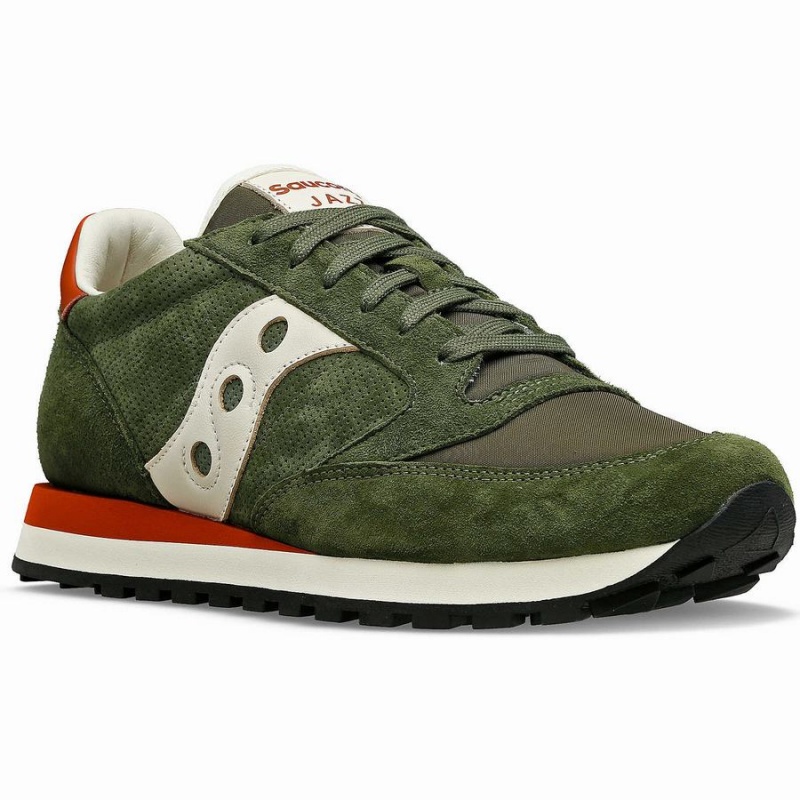 Saucony Jazz Original Premium Joggesko Dame Olivengrønne | S62041-N87