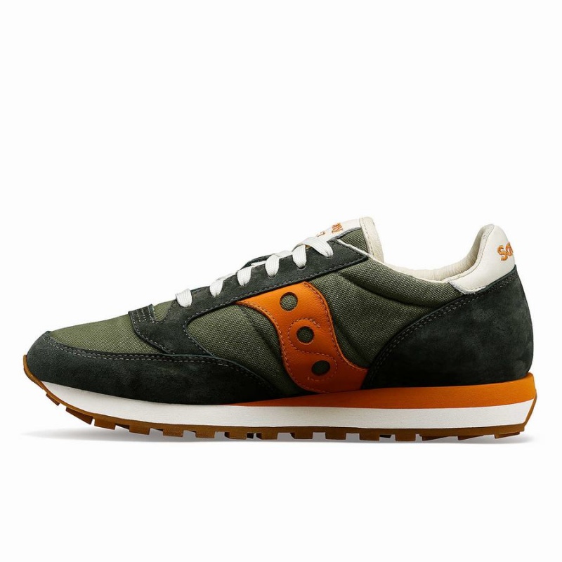 Saucony Jazz Original Stonewash Joggesko Dame Olivengrønne Oransje | S89657-R08