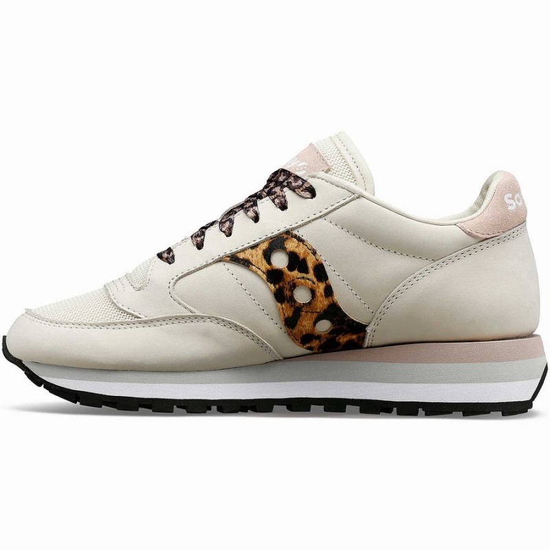 Saucony Jazz Triple Joggesko Dame Beige Leopard | S32570-Y20