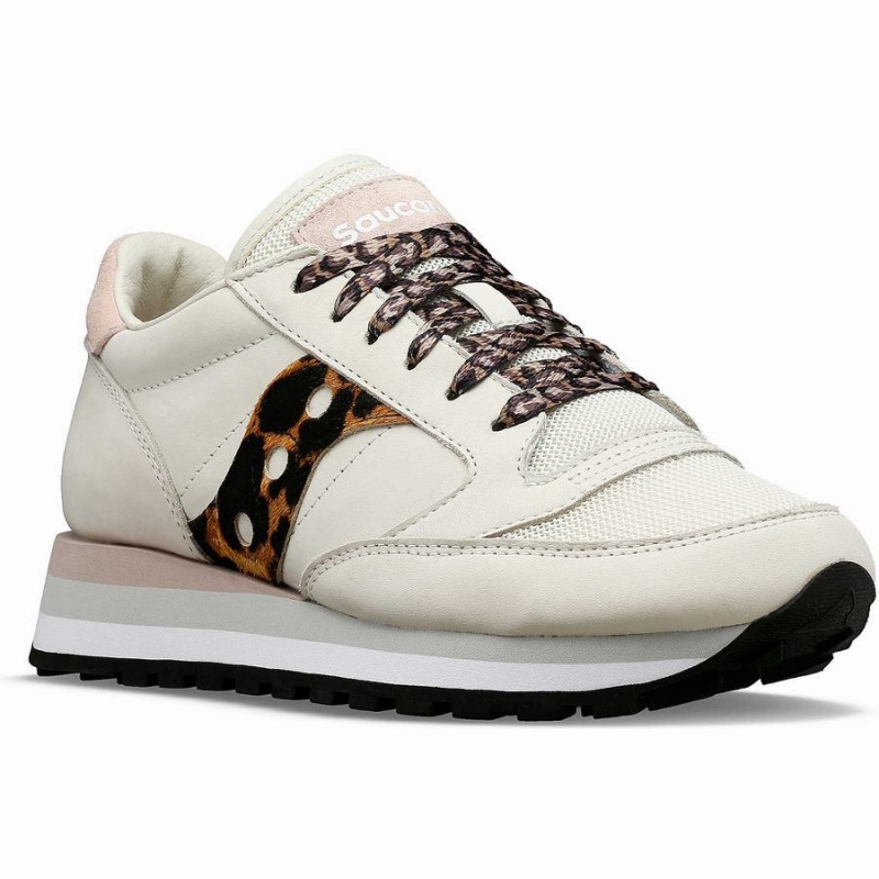 Saucony Jazz Triple Joggesko Dame Beige Leopard | S32570-Y20