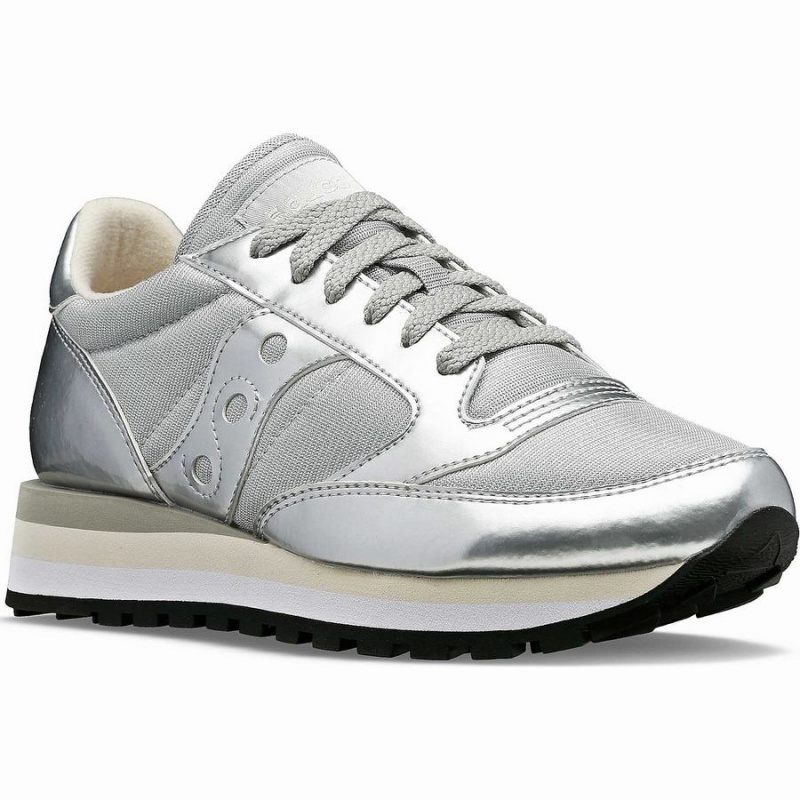 Saucony Jazz Triple Joggesko Dame Sølv | S84361-T37