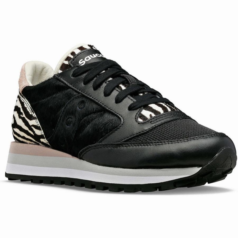 Saucony Jazz Triple Joggesko Dame Svarte | S85374-E15