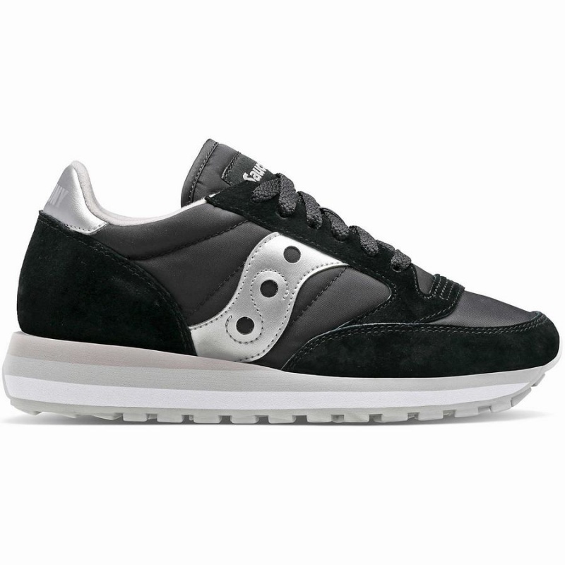 Saucony Jazz Triple Joggesko Dame Svarte Sølv | S07352-R65