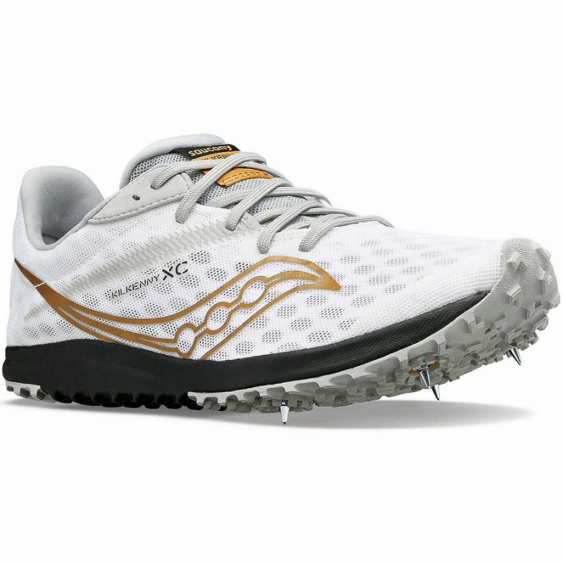 Saucony Kilkenny XC9 Spike Piggsko Dame Hvite | S59103-A98