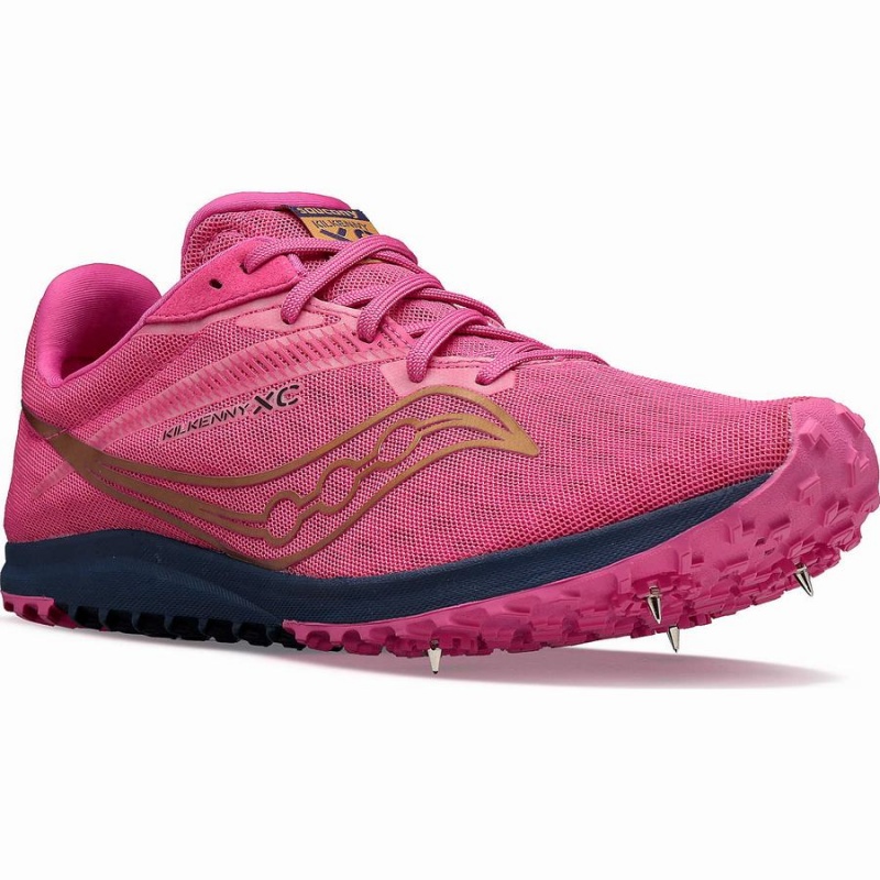 Saucony Kilkenny XC9 Spike Piggsko Herre Rosa Marineblå | S39287-M84