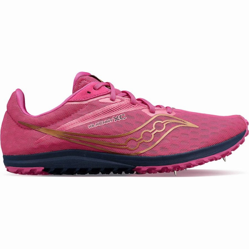 Saucony Kilkenny XC9 Spike Piggsko Herre Rosa Marineblå | S39287-M84