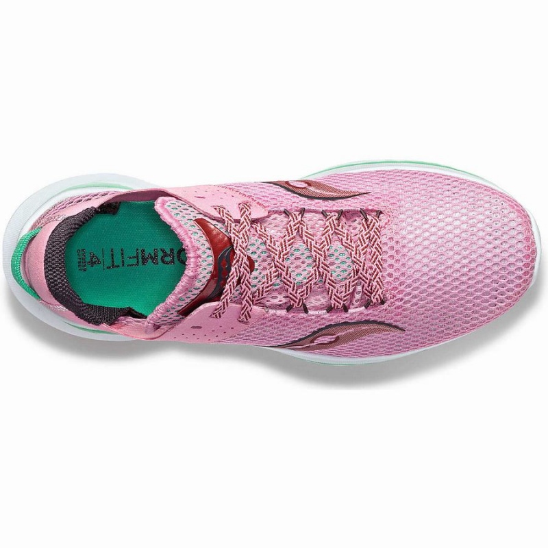 Saucony Kinvara 14 Løpesko Dame Rosa Grønn | S35612-M97